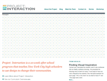Tablet Screenshot of projectinteraction.org